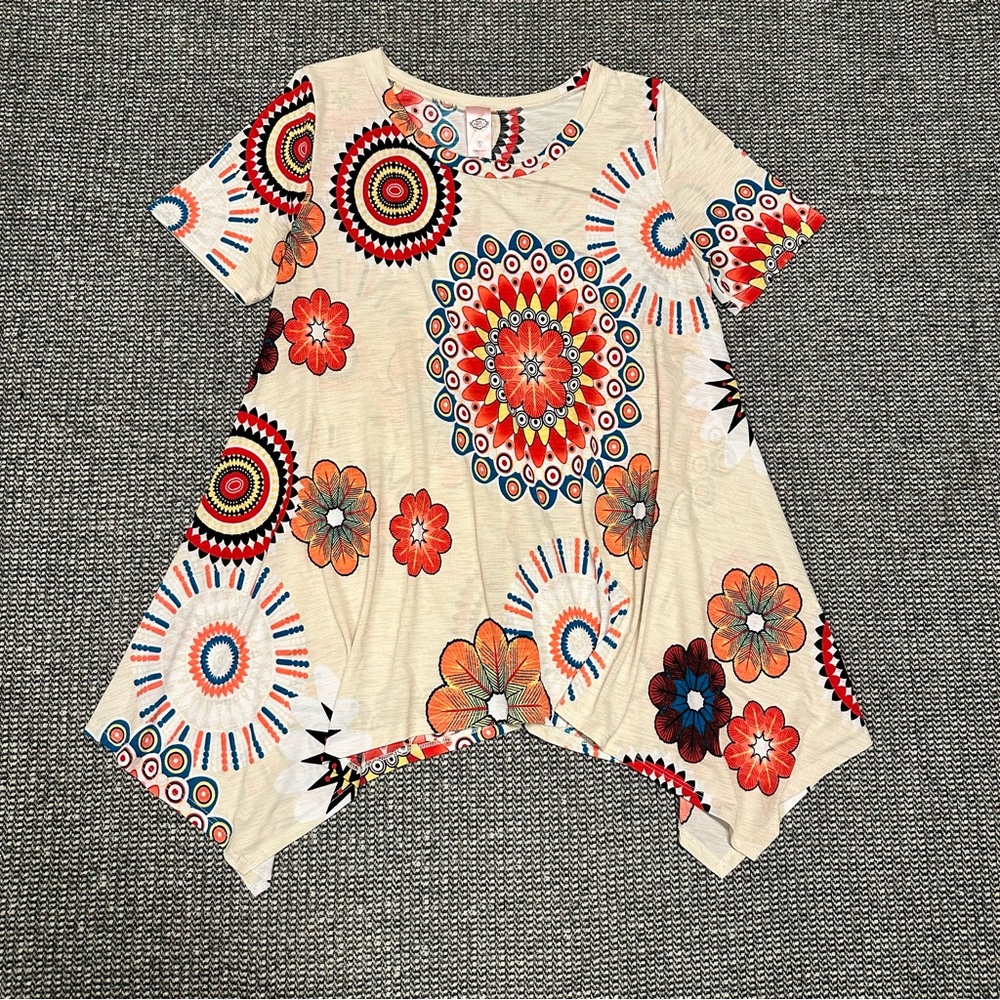 Pink Coconut Patterned Women's Tunic Top